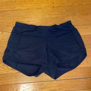 Black lulu lemon speed shorts